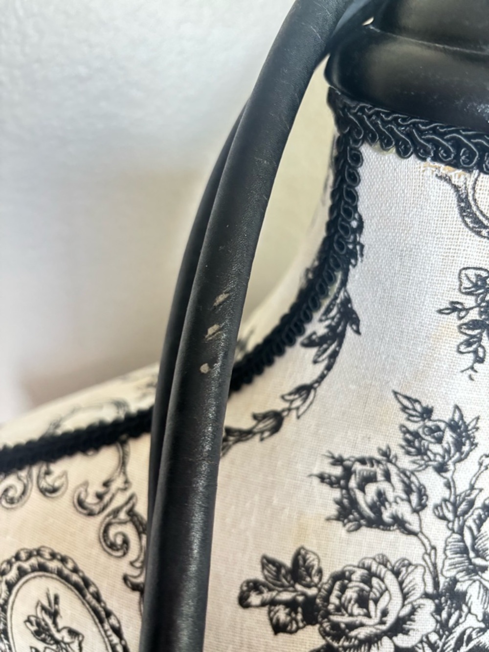 Guess Black Croc-Embossed Patent Tote - Picture 12 of 13